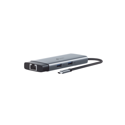 TP-LINK - Adaptador HUB 6 en 1, 1 puerto USB-C entrada, 1 puerto HDMI 4K, 1 puerto Ethernet Gigabit, 1 puerto USB-C y 2 puertos USB-A