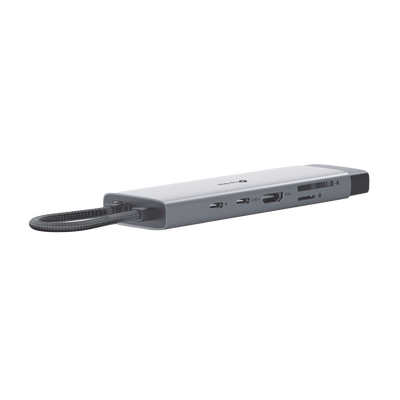 TP-LINK - Adaptador HUB 9 en 1, 1 puerto USB-C entrada, 1 puerto HDMI 4K, 1 puerto Ethernet Gigabit, 1 puerto SD y MicroSD, 1 puerto USB-C y 3 puertos USB-A