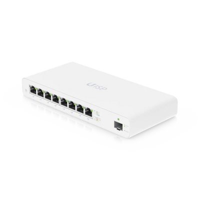 UBIQUITI - UISP Router Gigabit PoE Pasivo con 8 Puertos para Implementaciones MicroPoP y Redes Seguras