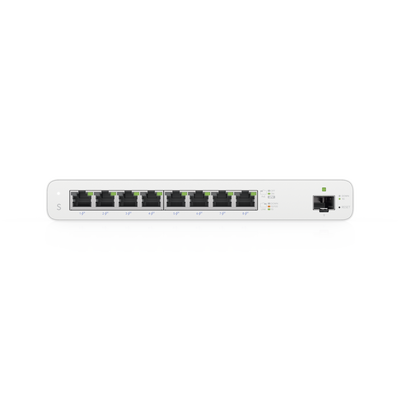 UBIQUITI - UISP Switch Gigabit PoE Pasivo de Capa 2 con 8 Puertos para Implementaciones MicroPoP
