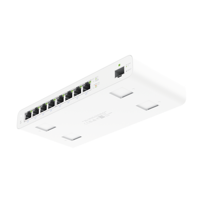UBIQUITI - UISP Switch Gigabit PoE Pasivo de Capa 2 con 8 Puertos para Implementaciones MicroPoP