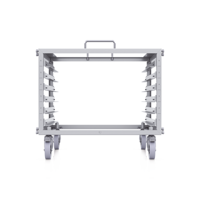 UBIQUITI - UniFi Rack Móvil de 6 Unidades, incluye 1 patchpanel de 24 puertos Gigabit, no requiere herramientas para armarse, incluye ruedas.