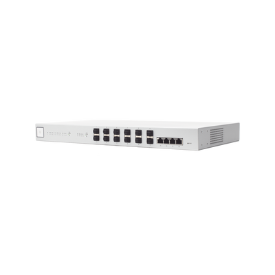 UBIQUITI - UniFi Switch 16 XG, Capa 2 de 12 puertos SFP+ 10 Gb + 4 puertos 10G Base-T (RJ-45)