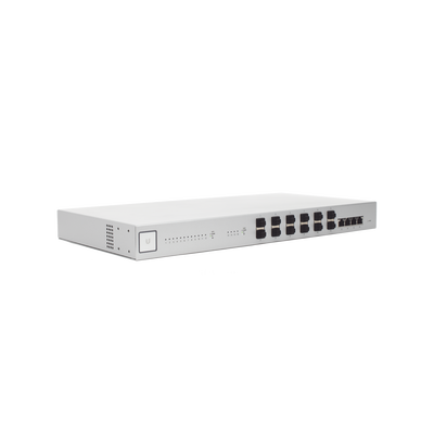 UBIQUITI - UniFi Switch 16 XG, Capa 2 de 12 puertos SFP+ 10 Gb + 4 puertos 10G Base-T (RJ-45)