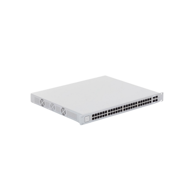 UBIQUITI - UniFi Switch PoE+/ Pasivo 24V, Administrable de 48 puertos 10/100/1000 Mbps, 2 puertos SFP Gigabit , 2 puertos SFP+ 10 G, 500W