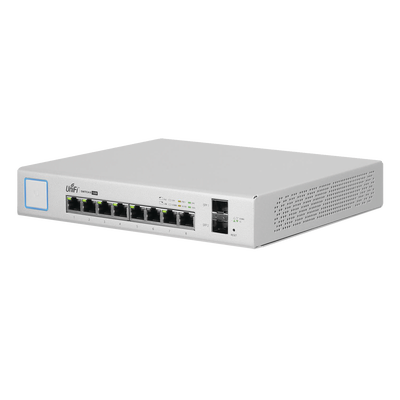 UBIQUITI - Switch UniFi Administrable de 8 Puertos Gigabit PoE+ 802.3at/af y PoE Pasivo 24V.