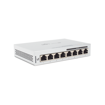 UBIQUITI - Switch UniFi Administrable capa 2 de 8 puertos Gigabit (4 Puertos Gigabit PoE 802.3af y 4 puertos Gigabit ethernet) 60W
