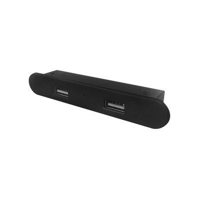 THORSMAN - Mini Empotrable Rectangular Color Negro, con 2 Puertos USB con Cable