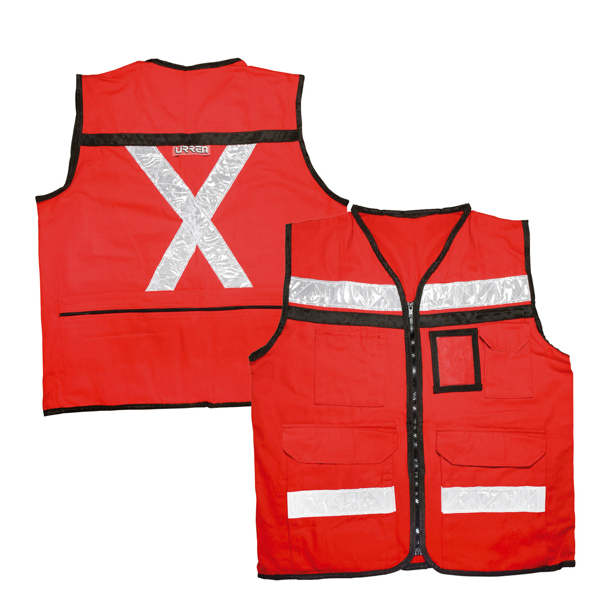 Urrea - Chaleco seg sup cerr rojo EG