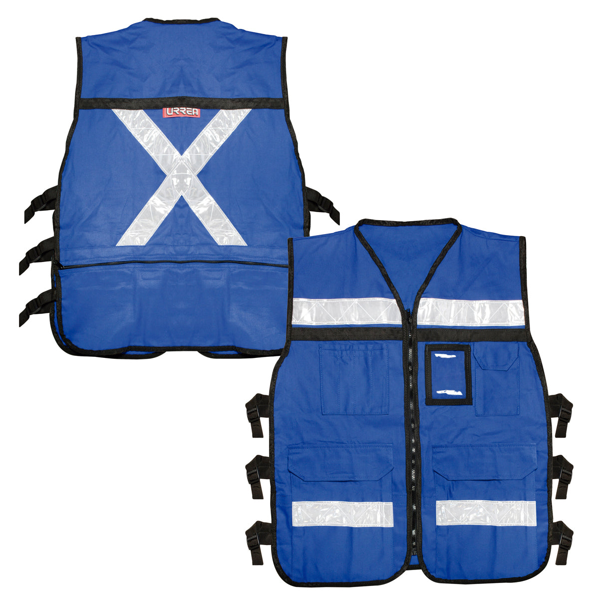 Urrea - Chaleco seg sup abier azul EG