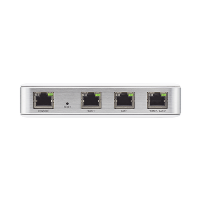 UBIQUITI - Router UniFi puertos Ethernet Gigabit, desempeño de 1 Mpps, hasta 100 dispositivos en LAN, bloqueo de tráfico por categoría, administración desde la nube