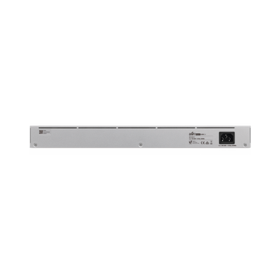 UBIQUITI - UniFi Switch USW-24, Capa 2 de 24 puertos 10/100/1000 Mbps + 2 puertos 1G SFP, pantalla informativa