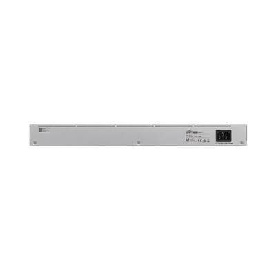 UBIQUITI - UniFi Switch USW-24, Capa 2 de 24 puertos 10/100/1000 Mbps + 2 puertos 1G SFP, pantalla informativa
