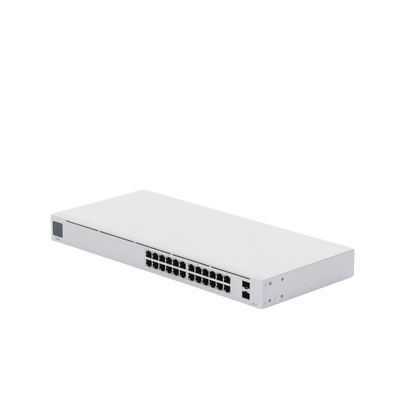 UBIQUITI - UniFi Switch USW-24-POE Gen2, Capa 2 de 24 puertos (16 puertos PoE 802.3af/at + 8 puertos Gigabit) + 2 puertos 1G SFP, 95W, pantalla informativa
