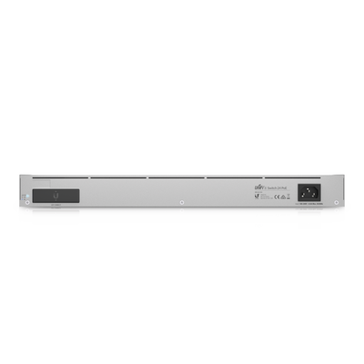 UBIQUITI - UniFi Switch Empresarial Capa 3 de 24 puertos PoE 802.3af/at (12 puertos 2.5G y 12 puertos 1G) + 2 puertos 1/10G SFP+, 400W, pantalla informativa