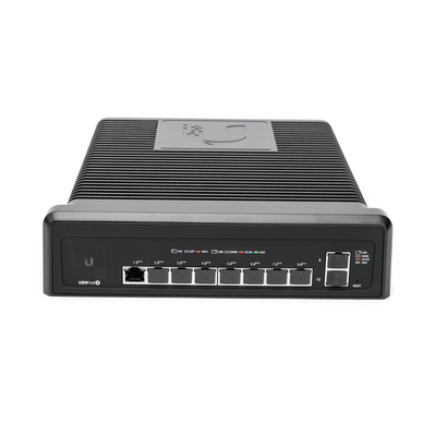 UBIQUITI - Switch industrial UniFi PoE de 10 puertos Gigabit (8 x 802.3bt y 2 x Ethernet) para temperaturas extremas