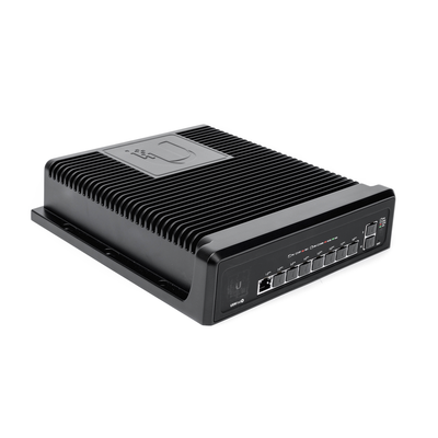 UBIQUITI - Switch industrial UniFi PoE de 10 puertos Gigabit (8 x 802.3bt y 2 x Ethernet) para temperaturas extremas