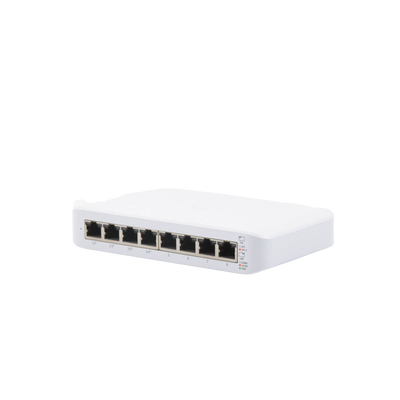 UBIQUITI - Switch UniFi Lite Administrable PoE de 8 Puertos 10/100/1000 Mbps (4 puertos 802.3af/at), 52 W