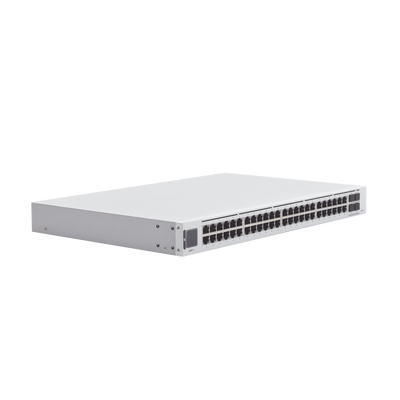 UBIQUITI - UniFi Switch USW-Pro-48, Capa 3 de 48 puertos Gigabit RJ-45 + 4 puertos 1/10G SFP+, pantalla informativa