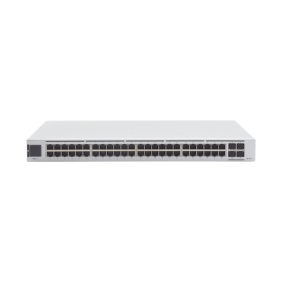 UBIQUITI - UniFi Switch USW-Pro-48, Capa 3 de 48 puertos Gigabit RJ-45 + 4 puertos 1/10G SFP+, pantalla informativa