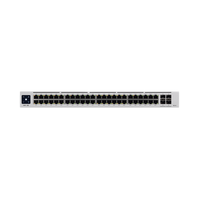UBIQUITI - UniFi Switch USW-Pro-48-POE Gen2, Capa 3 de 48 puertos PoE 802.3at/bt + 4 puertos 1/10G SFP+, 600W, pantalla informativa