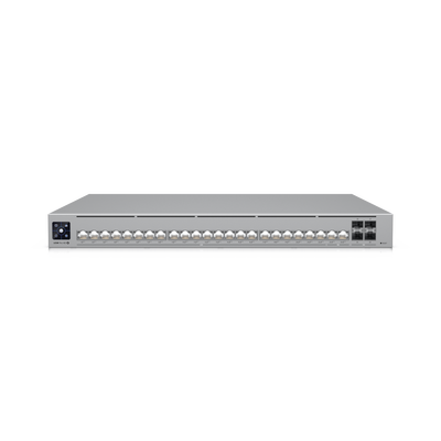 UBIQUITI - UniFi Switch Pro HD Capa 3, 24 puertos Etherlighting POE++ / (22) puertos 2.5 GbE, (2) puertos 10GbE, todos POE++, (4) puertos 10G SFP+, 600W presupuesto POE