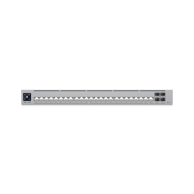 UBIQUITI - UniFi Switch Pro HD Capa 3, 24 puertos Etherlighting POE++ / (22) puertos 2.5 GbE, (2) puertos 10GbE, todos POE++, (4) puertos 10G SFP+, 600W presupuesto POE
