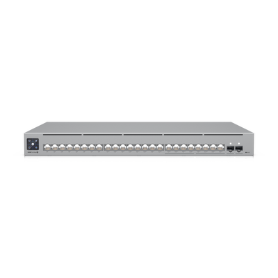 UBIQUITI - UniFi Switch Pro Max 24 POE, 24 puertos (8 puertos POE++ 2.5 GbE y 16 puertos GbE POE+), 2 puertos SFP+ 10G, 400W, pantalla táctil