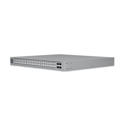 UBIQUITI - UniFi Switch Pro Max 48 POE, con funciones capa 3, 48 puertos (16 puertos 2.5 GbE (8 POE++ y 8 POE+) y 32 puertos 1 GbE (24 POE+ y 8 POE++)), 2 puertos SFP+ 10G, POE++ 720W, pantalla informativa