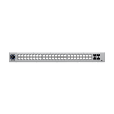 UBIQUITI - UniFi Switch Pro Max 48 POE, con funciones capa 3, 48 puertos (16 puertos 2.5 GbE (8 POE++ y 8 POE+) y 32 puertos 1 GbE (24 POE+ y 8 POE++)), 2 puertos SFP+ 10G, POE++ 720W, pantalla informativa