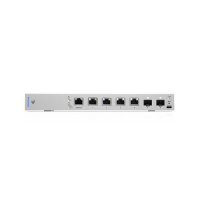 UBIQUITI - Switch UniFi 7 puertos (1 x consola, 4 x PoE++ 802.3bt y 2 SFP+)