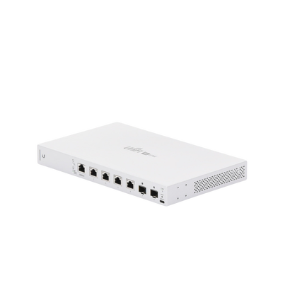 UBIQUITI - Switch UniFi 7 puertos (1 x consola, 4 x PoE++ 802.3bt y 2 SFP+)