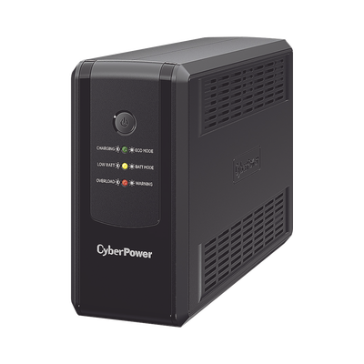 CYBERPOWER - UPS de 1000 VA/500 W, Topología Línea Interactiva, Entrada 120 Vca  NEMA 5-15P, y 8 Salidas NEMA 5-15R, Con Regulador de Voltaje (AVR)