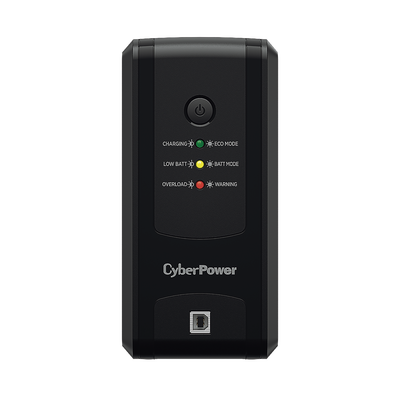 CYBERPOWER - UPS de 1000 VA/500 W, Topología Línea Interactiva, Entrada 120 Vca  NEMA 5-15P, y 8 Salidas NEMA 5-15R, Puerto USB, Con Regulador de Voltaje (AVR)