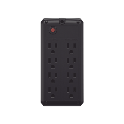 CYBERPOWER - UPS de 550 VA/275 W, Topología Línea Interactiva, Entrada 120 Vca NEMA 5-15P, y 8 Salidas NEMA 5-15R, Con Regulador de Voltaje (AVR)