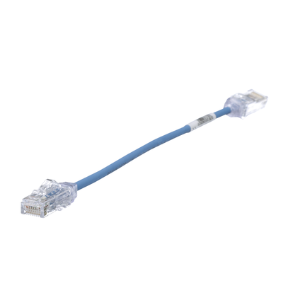 PANDUIT - Cable de Parcheo TX6, UTP Cat6, Diámetro Reducido (28AWG), Color Azul, 20 cm (7.87 pulgadas)