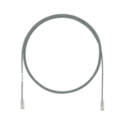 PANDUIT - Cable de Parcheo TX6, UTP Cat6, Diámetro Reducido (28AWG), Color Gris, 1.5 Metros (4.92 Pies)