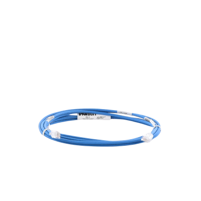 PANDUIT - Cable de Parcheo TX6, UTP Cat6, Diámetro Reducido (28AWG), Color Azul, 3.05 Metros (10 Pies)