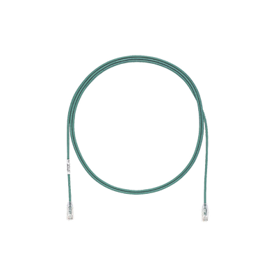 PANDUIT - Cable de Parcheo TX6, UTP Cat6, Diámetro Reducido (28AWG), Color Verde, 3.05 Metros (10 Pies)