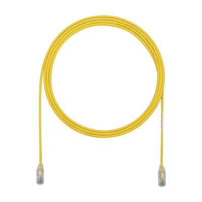 PANDUIT - Cable de Parcheo TX6, UTP Cat6, Diámetro Reducido (28AWG), Color Amarillo, 3.05 Metros (10 Pies)