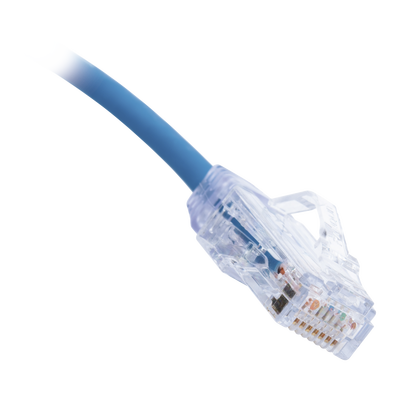 PANDUIT - Cable de Parcheo TX6, UTP Cat6, Diámetro Reducido (28AWG), Color Azul, 0.3 Metros (1 Pie)
