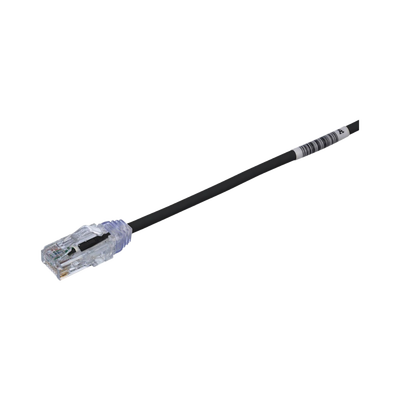 PANDUIT - Cable de Parcheo TX6, UTP Cat6, Diámetro Reducido (28AWG), Color Negro, 6.1 Metros (20 Pies)