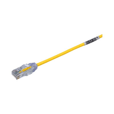 PANDUIT - Cable de Parcheo TX6, UTP Cat6, Diámetro Reducido (28AWG), Color Amarillo, 6.1 Metros (20 Pies)