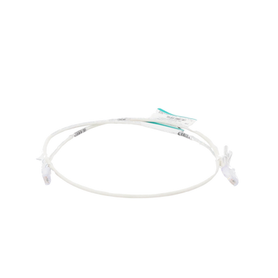 PANDUIT - Cable de Parcheo TX6, UTP Cat6, Diámetro Reducido (28AWG), Color Blanco Mate, 0.91 Metros (3 Pies)