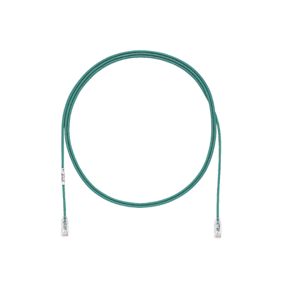 PANDUIT - Cable de Parcheo TX6, UTP Cat6, Diámetro Reducido (28AWG), Color Verde, 9.14 Metros (30 Pies)