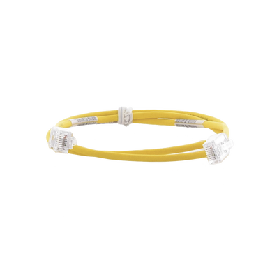 PANDUIT - Cable de Parcheo TX6, UTP Cat6, Diámetro Reducido (28AWG), Color Amarillo, 0.91 Metros (3 Pies)