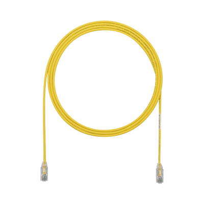 PANDUIT - Cable de Parcheo TX6, UTP Cat6, Diámetro Reducido (28AWG), Color Amarillo, 1.22 Metros (4 Pies)