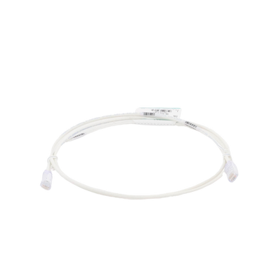 PANDUIT - Cable de Parcheo TX6, UTP Cat6, Diámetro Reducido (28AWG), Color Blanco Mate, 1.52 Metros (5 Pies)