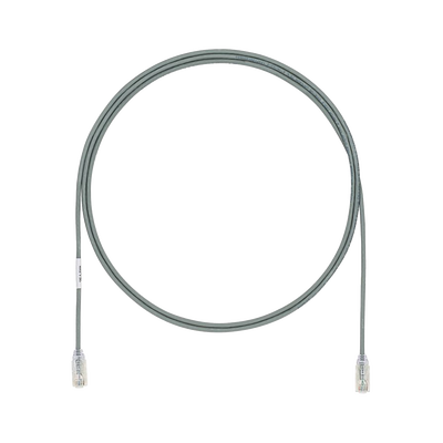 PANDUIT - Cable de Parcheo TX6, UTP Cat6, Diámetro Reducido (28AWG), Color Gris, 1.52 Metros (5 Pies)