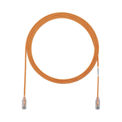 PANDUIT - Cable de Parcheo TX6, UTP Cat6, Diámetro Reducido (28AWG), Color Naranja, 1.52 Metros (5 Pies)